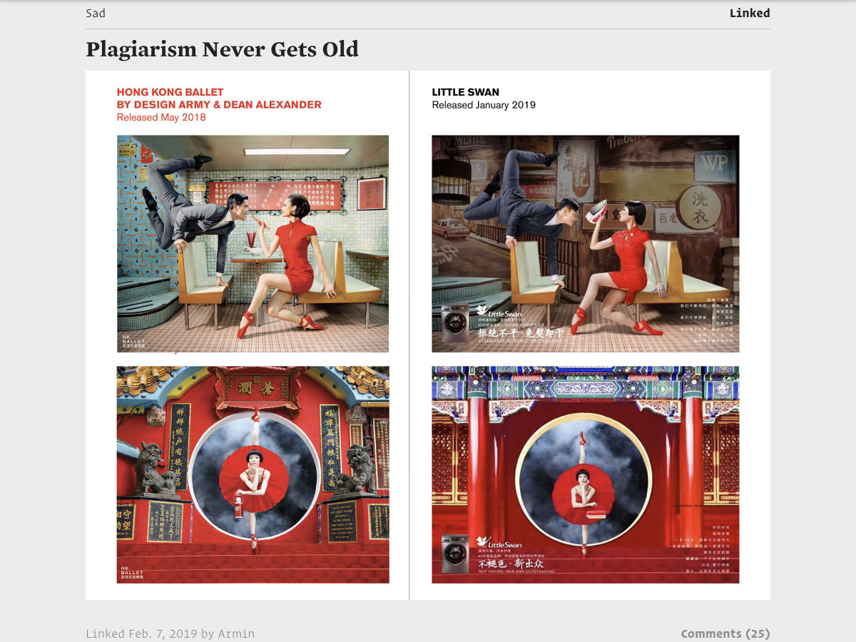 Popular design news of the week: February 4, 2019 - February 10, 2019 plagiarism
