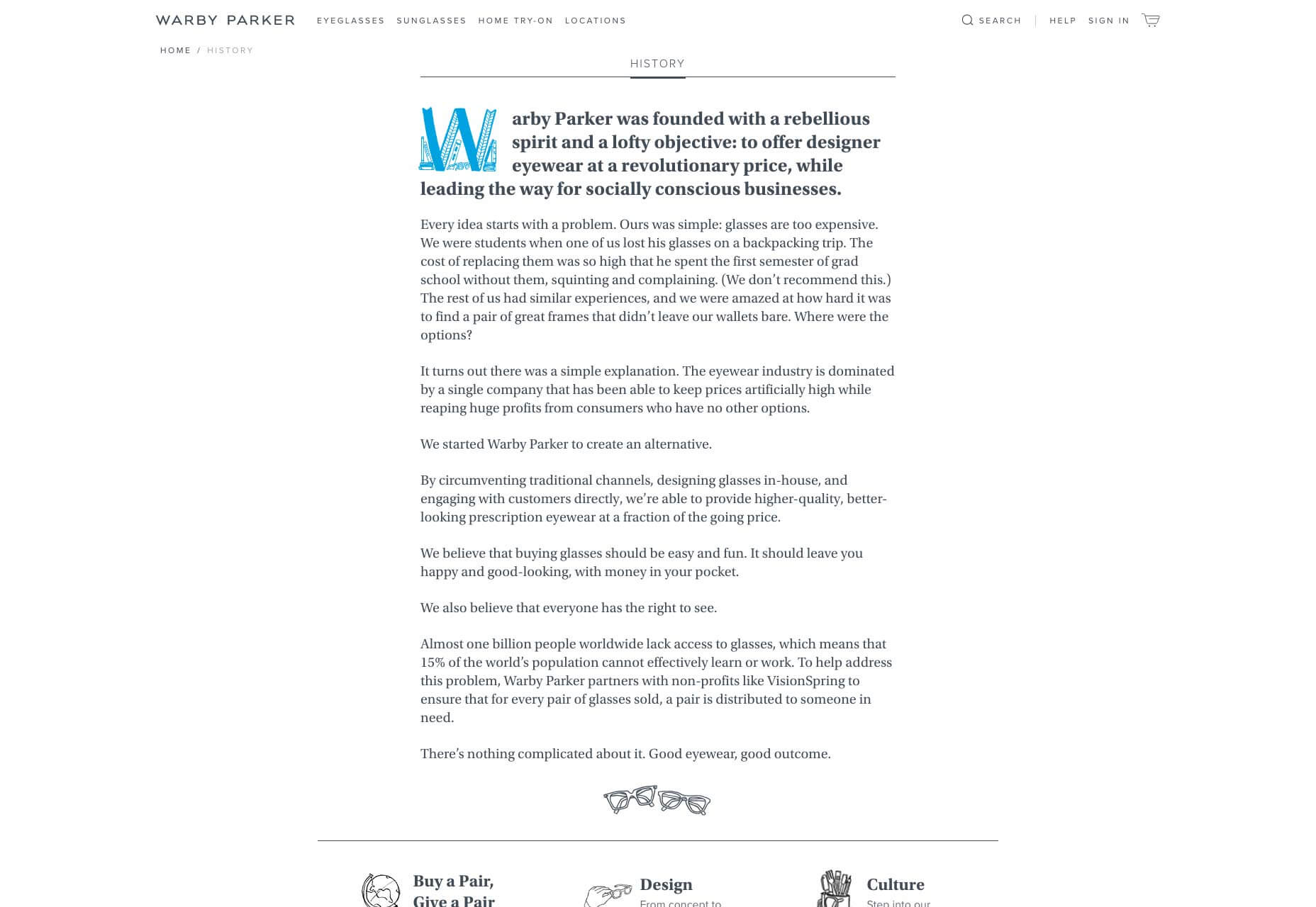Telling Tales: How Storytelling Can Elevate Your Website WarbyParker