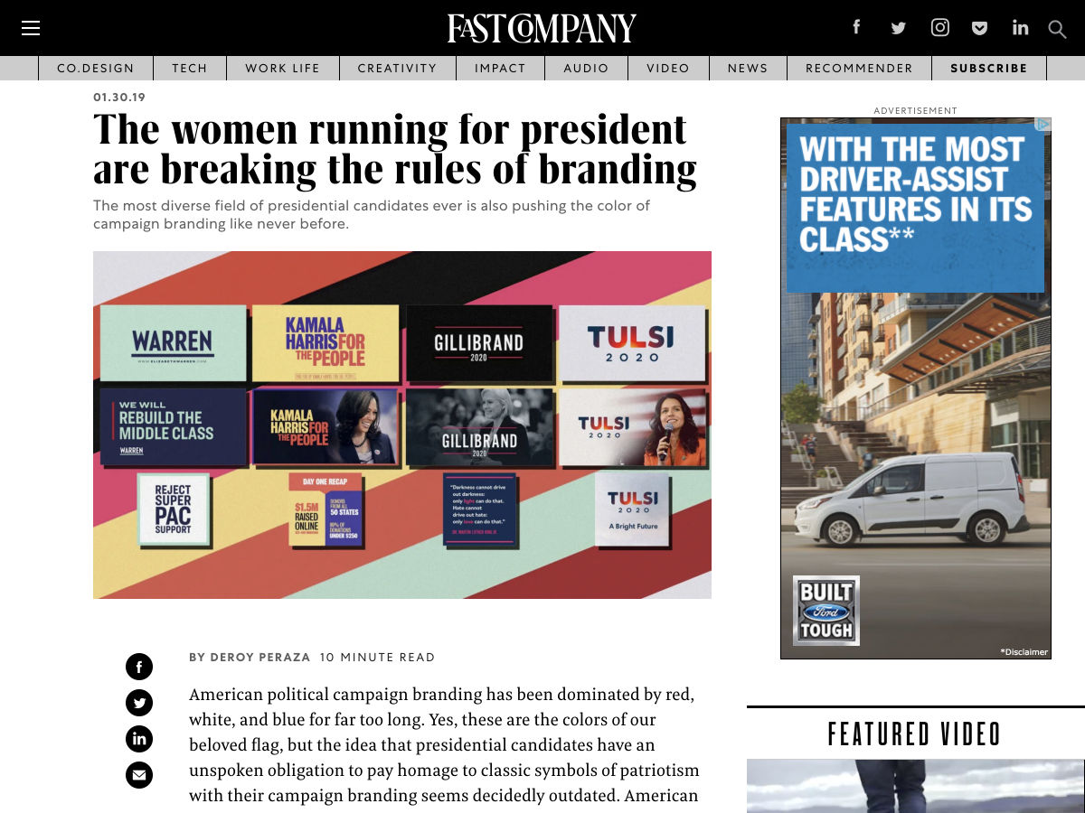 Popular design news of the week: January 28, 2019 - February 3, 2019 president