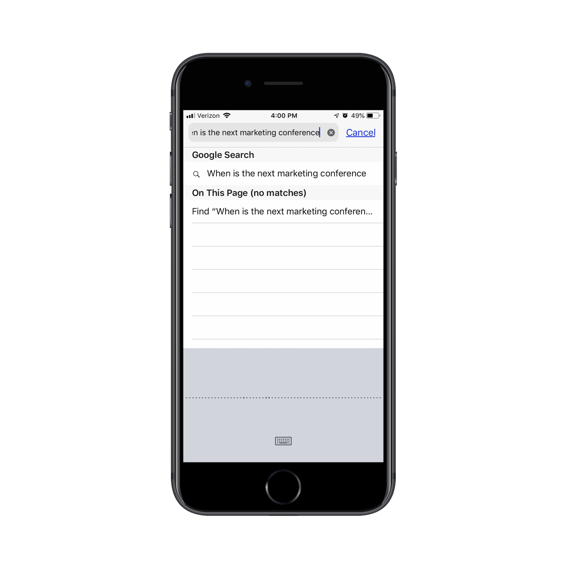 Designing Mobile Websites for Voice Search Search for Conference 1