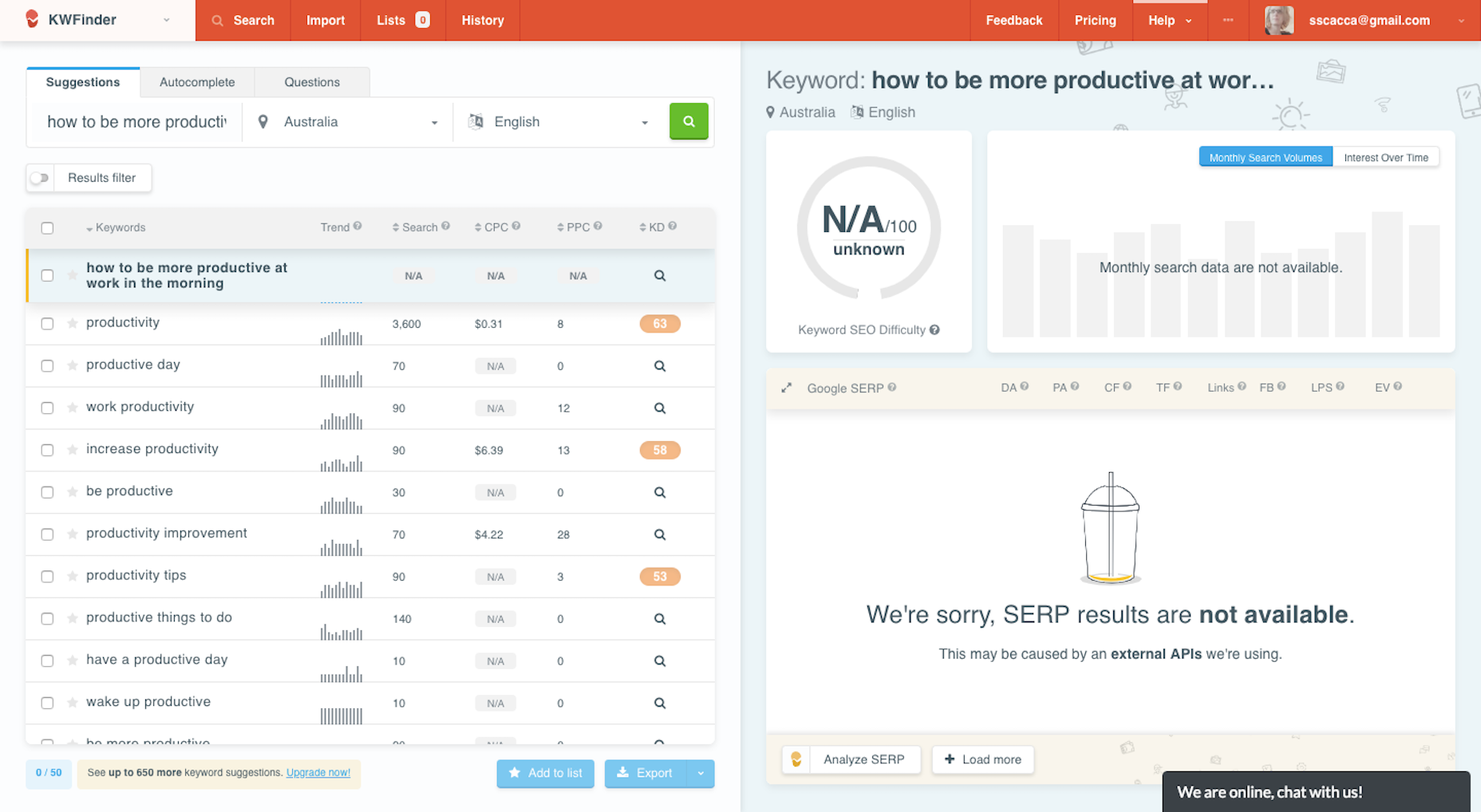 Designing Mobile Websites for Voice Search KWfinder Long Tail KWs