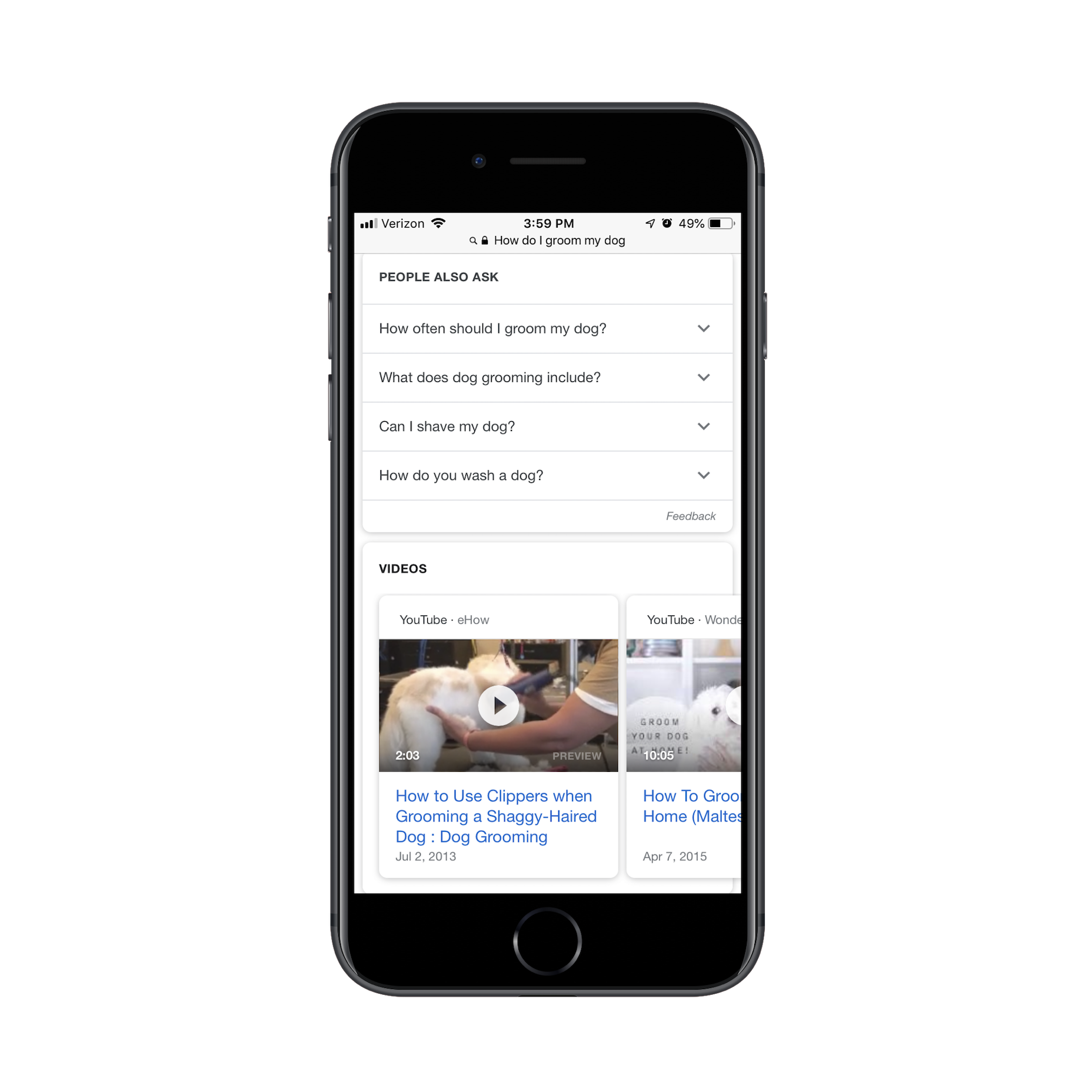 Designing Mobile Websites for Voice Search Search for Grooming Tip 3