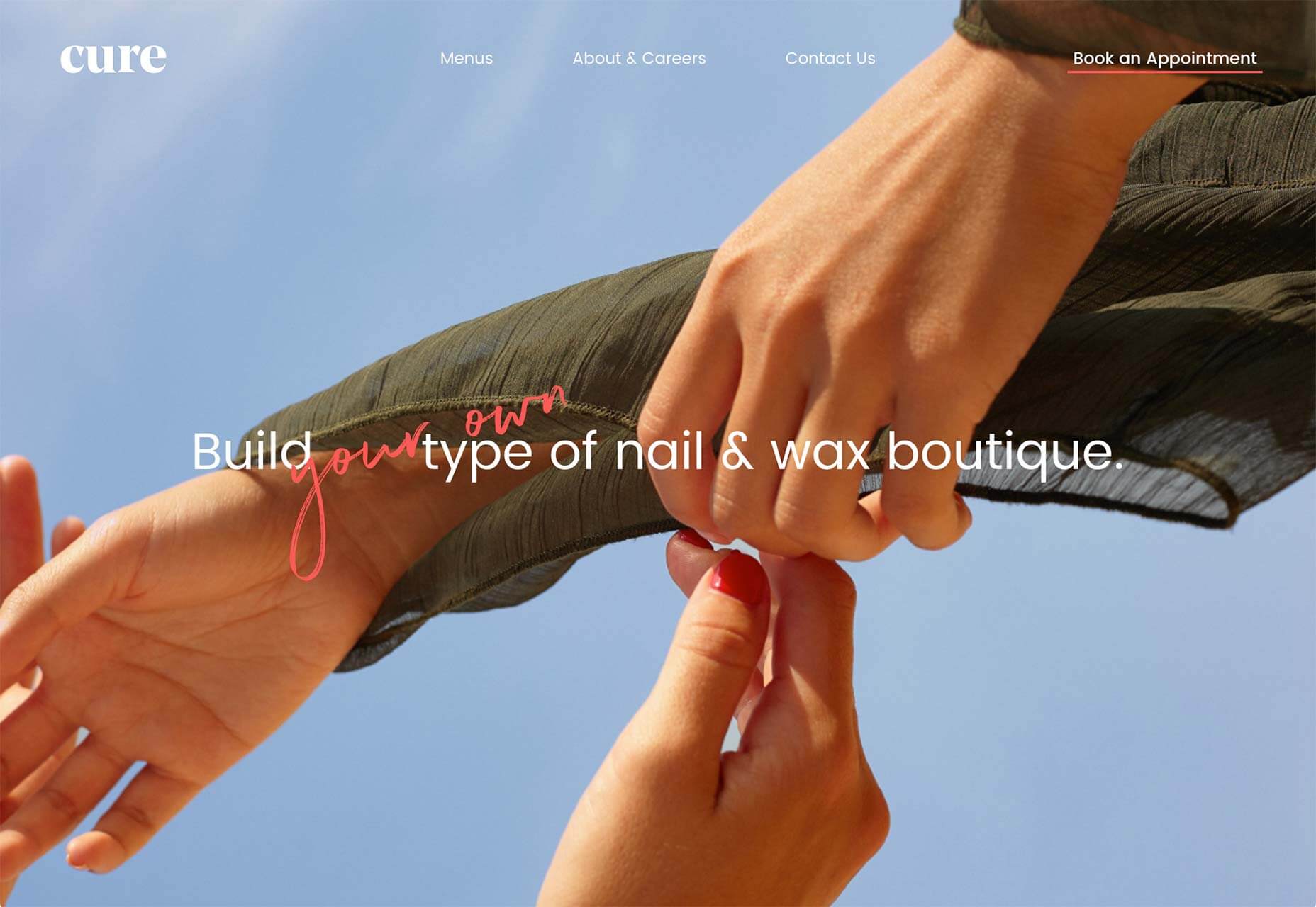 20 Freshest Web Designs, January 2019 02_cure