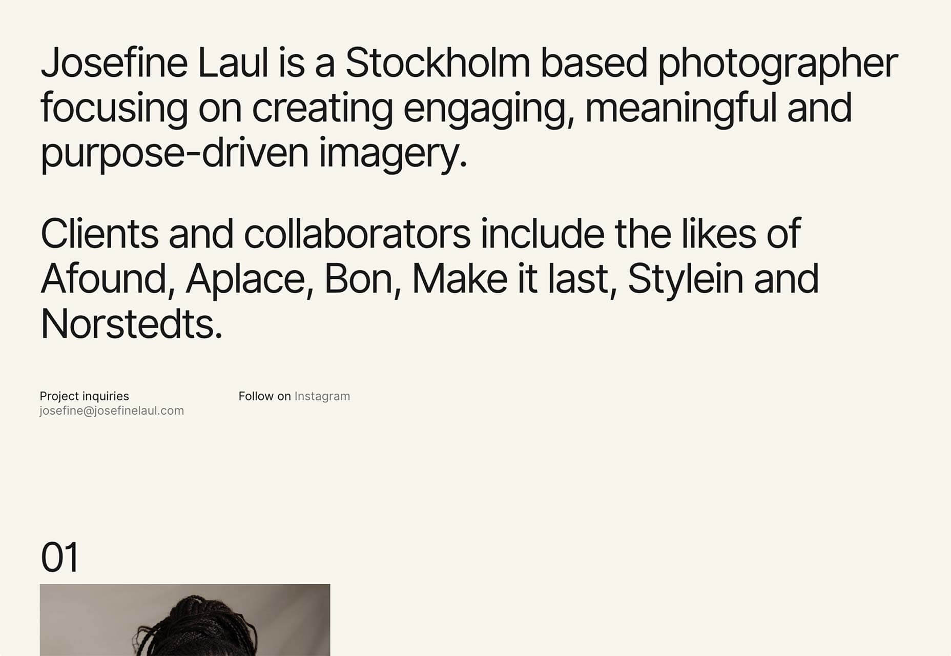 20 Freshest Web Designs, January 2019 17_josefine