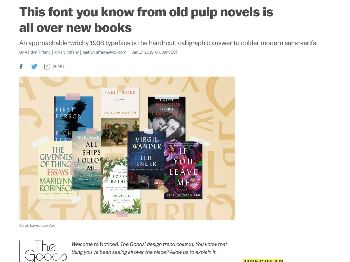 Popular design news of the week: January 21, 2019 - January 27, 2019 pulpnovels