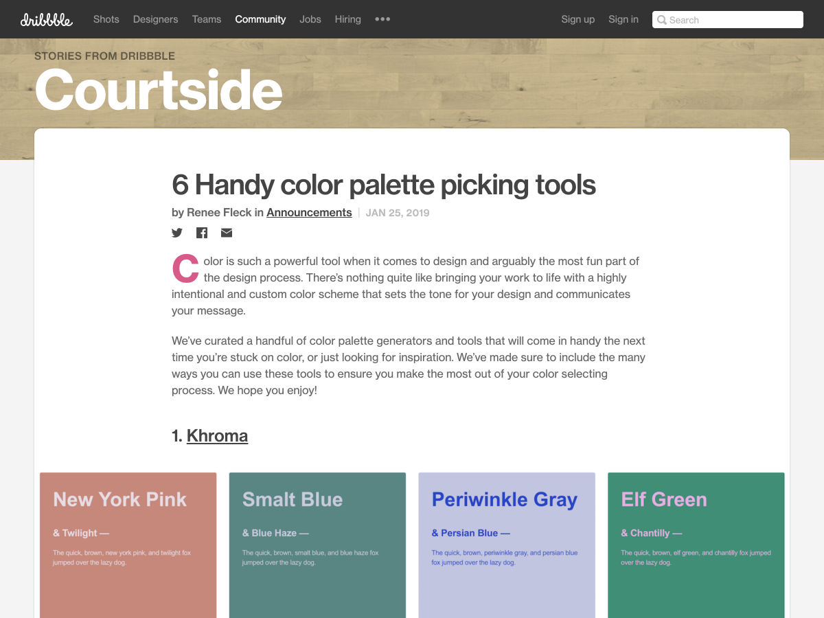 Popular design news of the week: January 21, 2019 - January 27, 2019 palettes 5