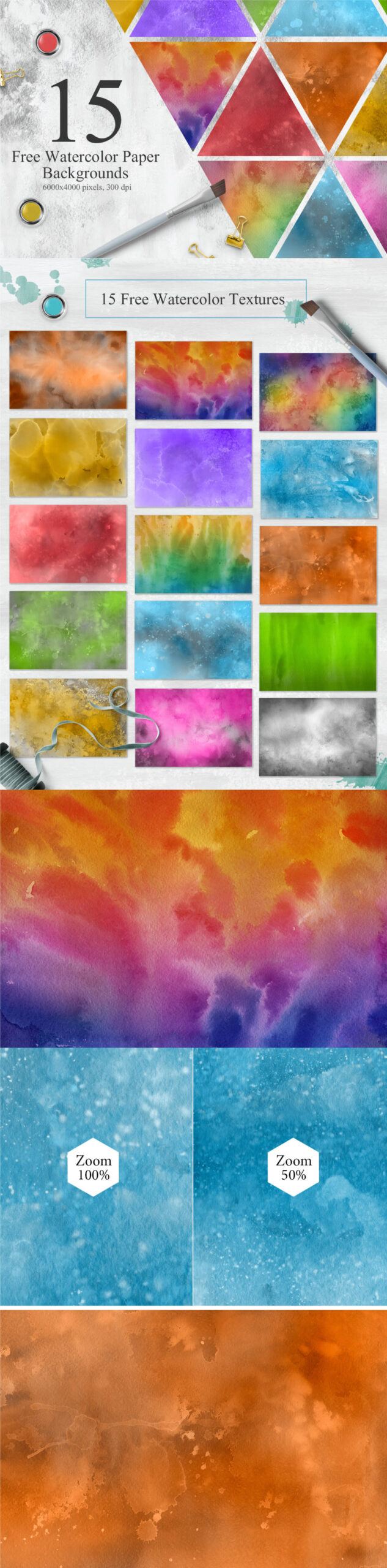 Free Download: 15 Watercolor Backgrounds 152