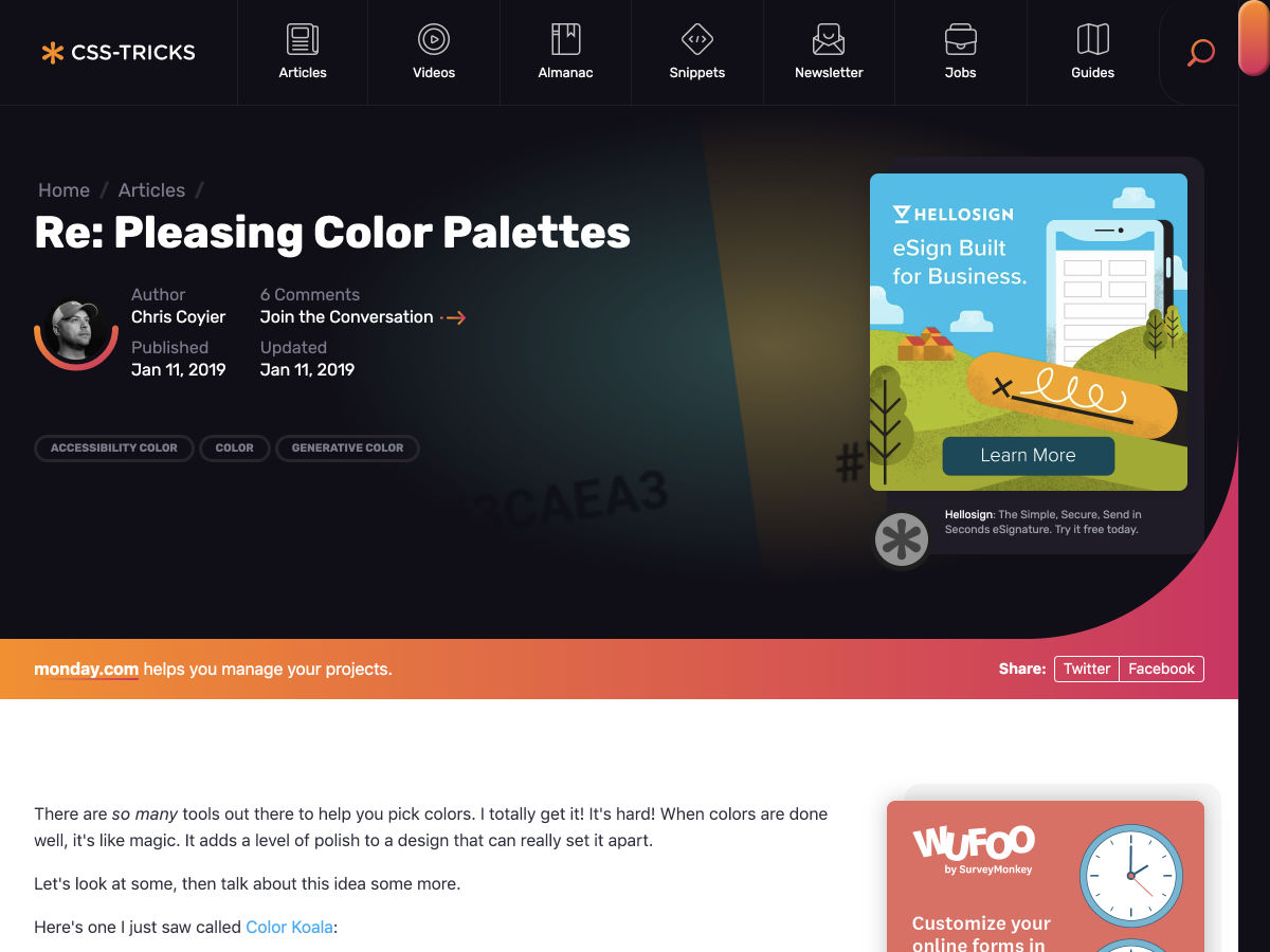 Popular design news of the week: January 14, 2019 - January 20, 2019 palettes 6