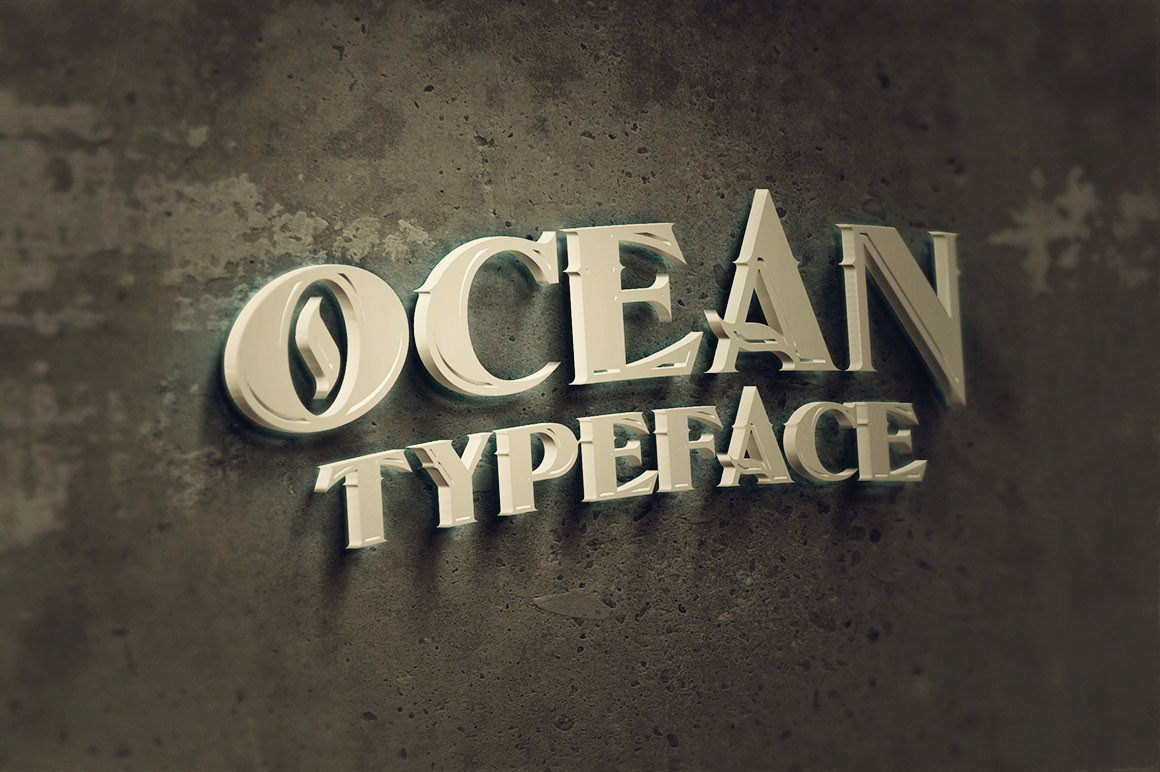 Free Download: Ocean Inline Font a073cd73063869.5bfd4b7d22f4b