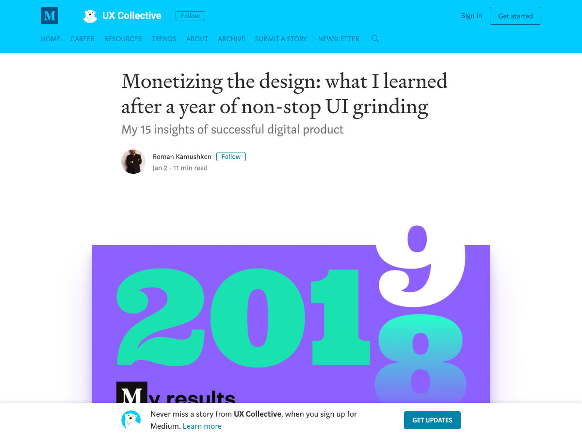 Popular design news of the week: January 7, 2019 - January 13, 2019 uigrinding