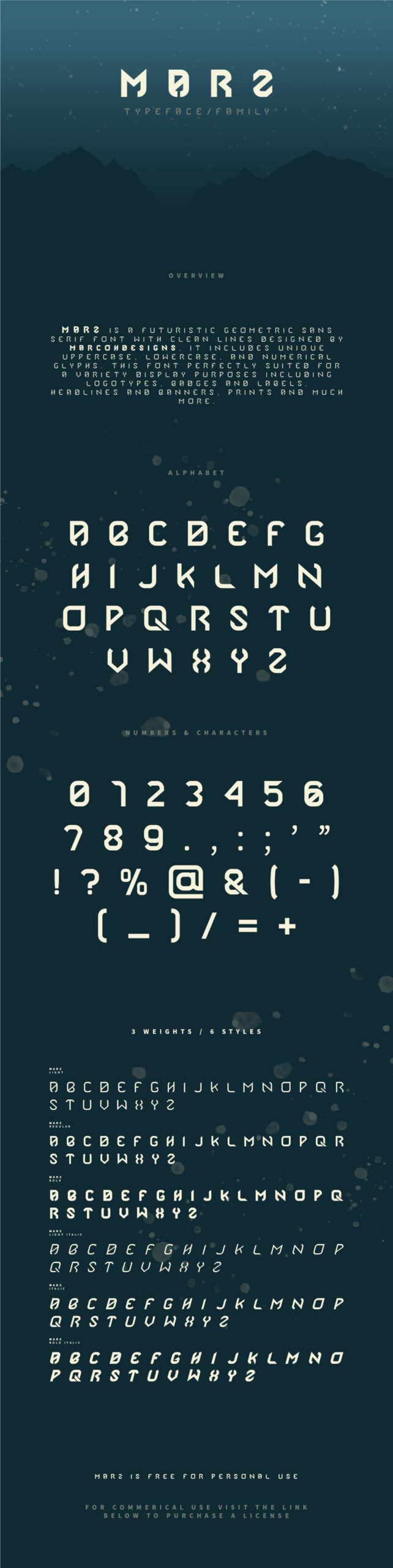 Free Download: Marz Font marz-2