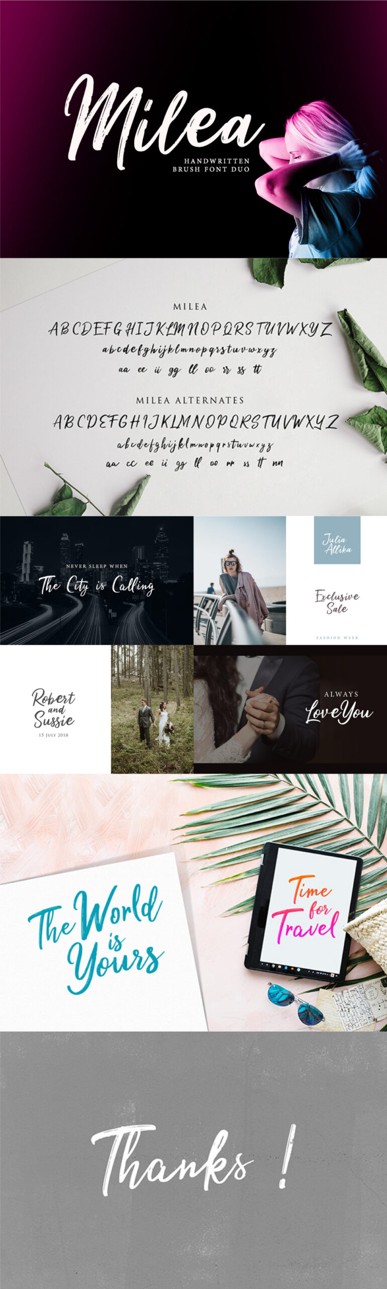 Free Download: Milea Font milea