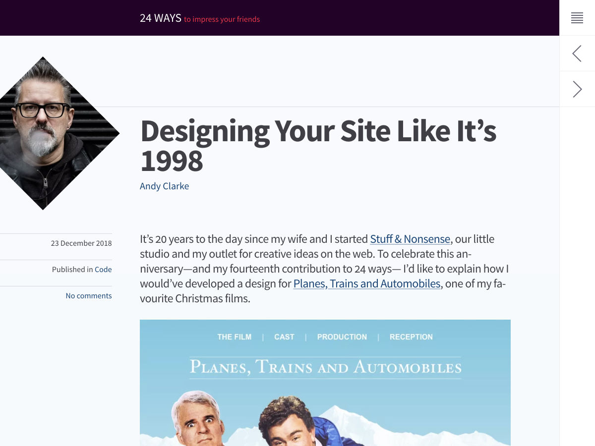 Popular design news of the week: December 24, 2018 - December 30, 2018 1998