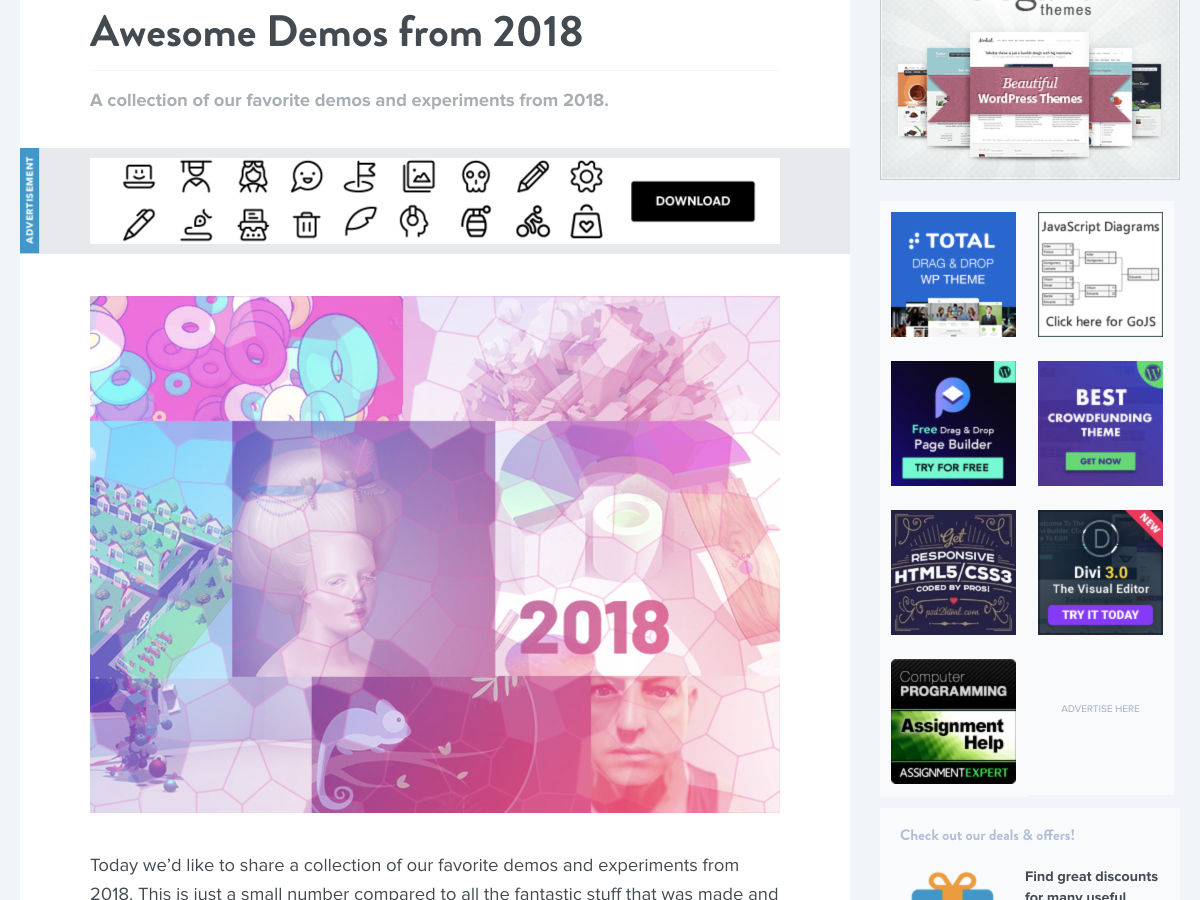 Popular design news of the week: December 24, 2018 - December 30, 2018 demos