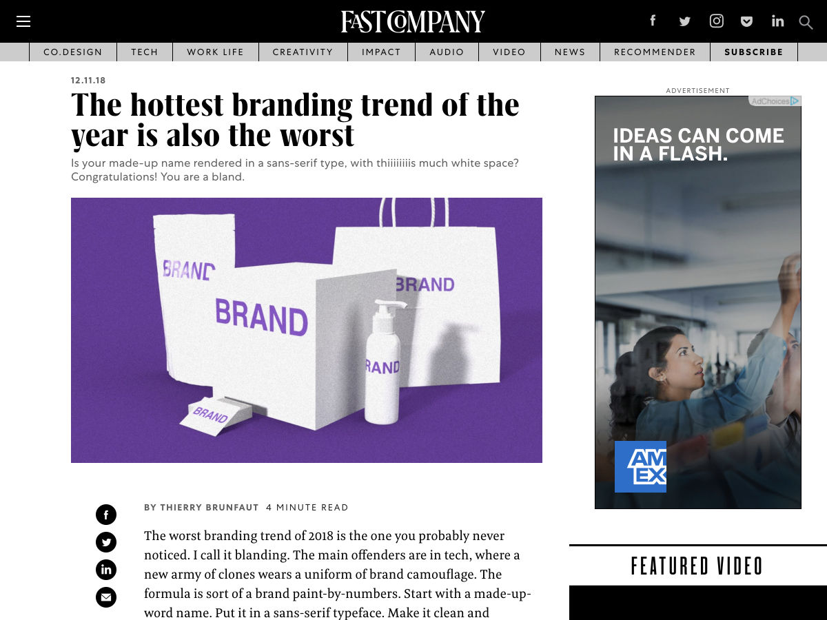 Popular design news of the week: December 10, 2018 - December 16, 2018 branding 3