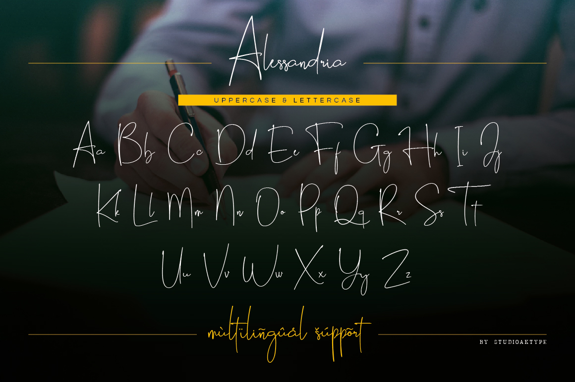 Free Download: Alessandria Signature Font Cover Alessandria-10