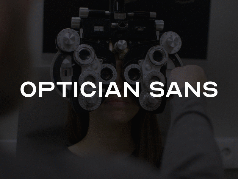 Free Download: Optician Sans Blur