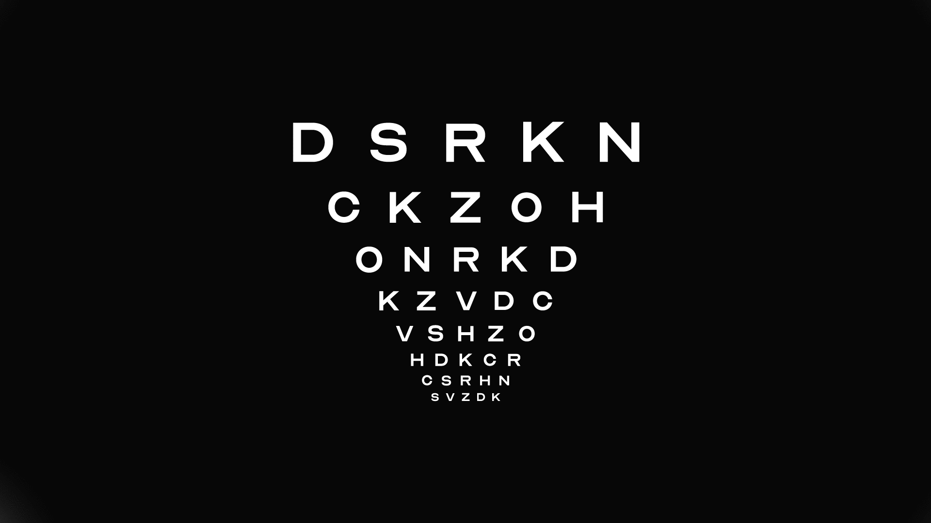 Free Download: Optician Sans 10 letter loop black