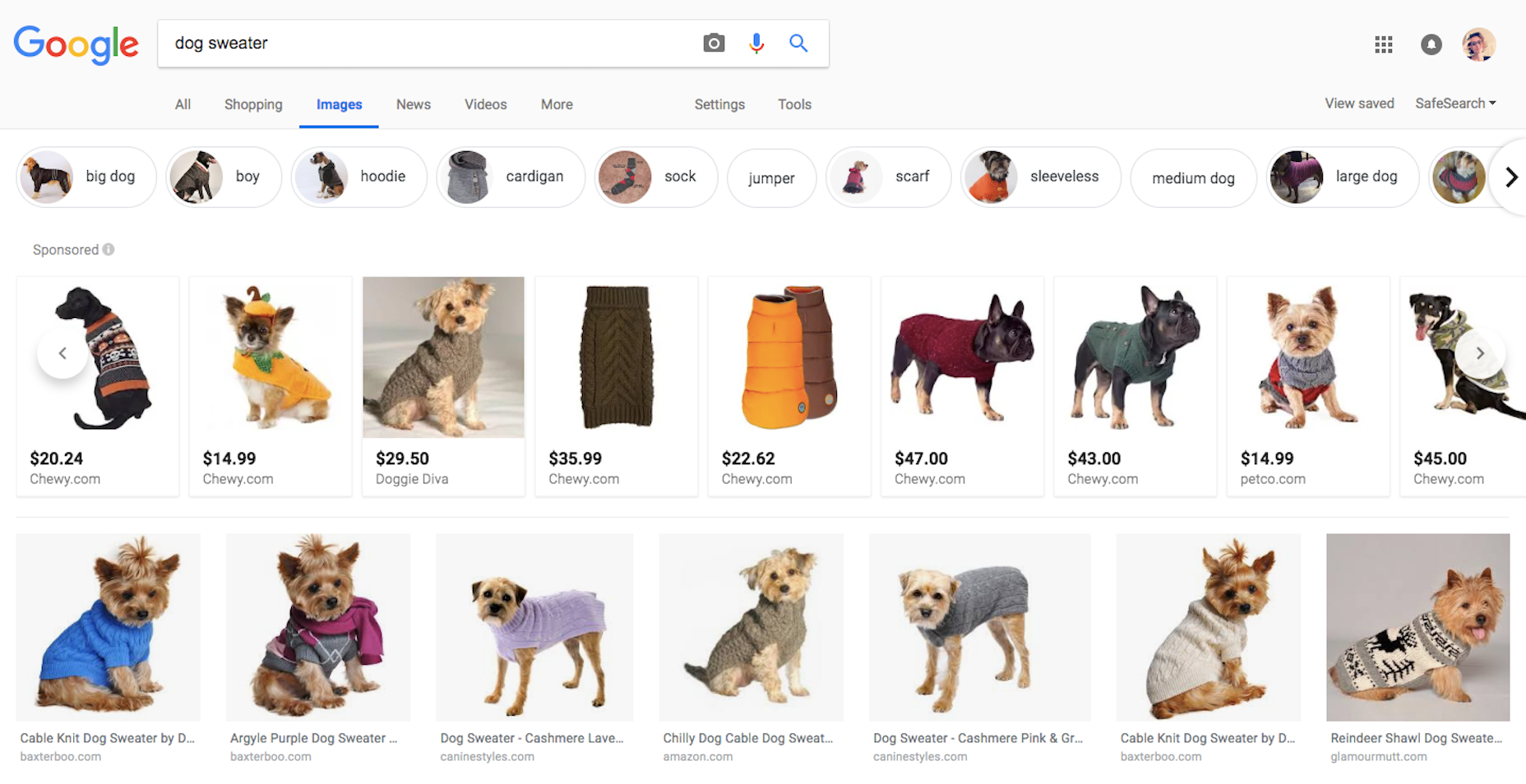 How Images Could Be Your Secret SEO Weapon Product Search Results
