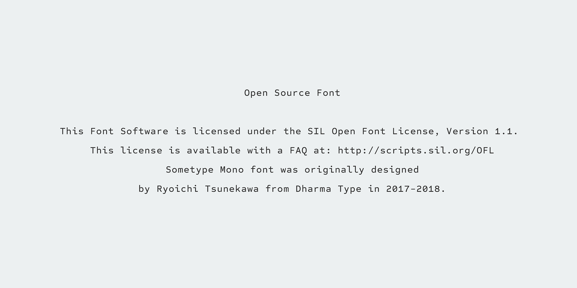 Free Download: Sometype Mono s10
