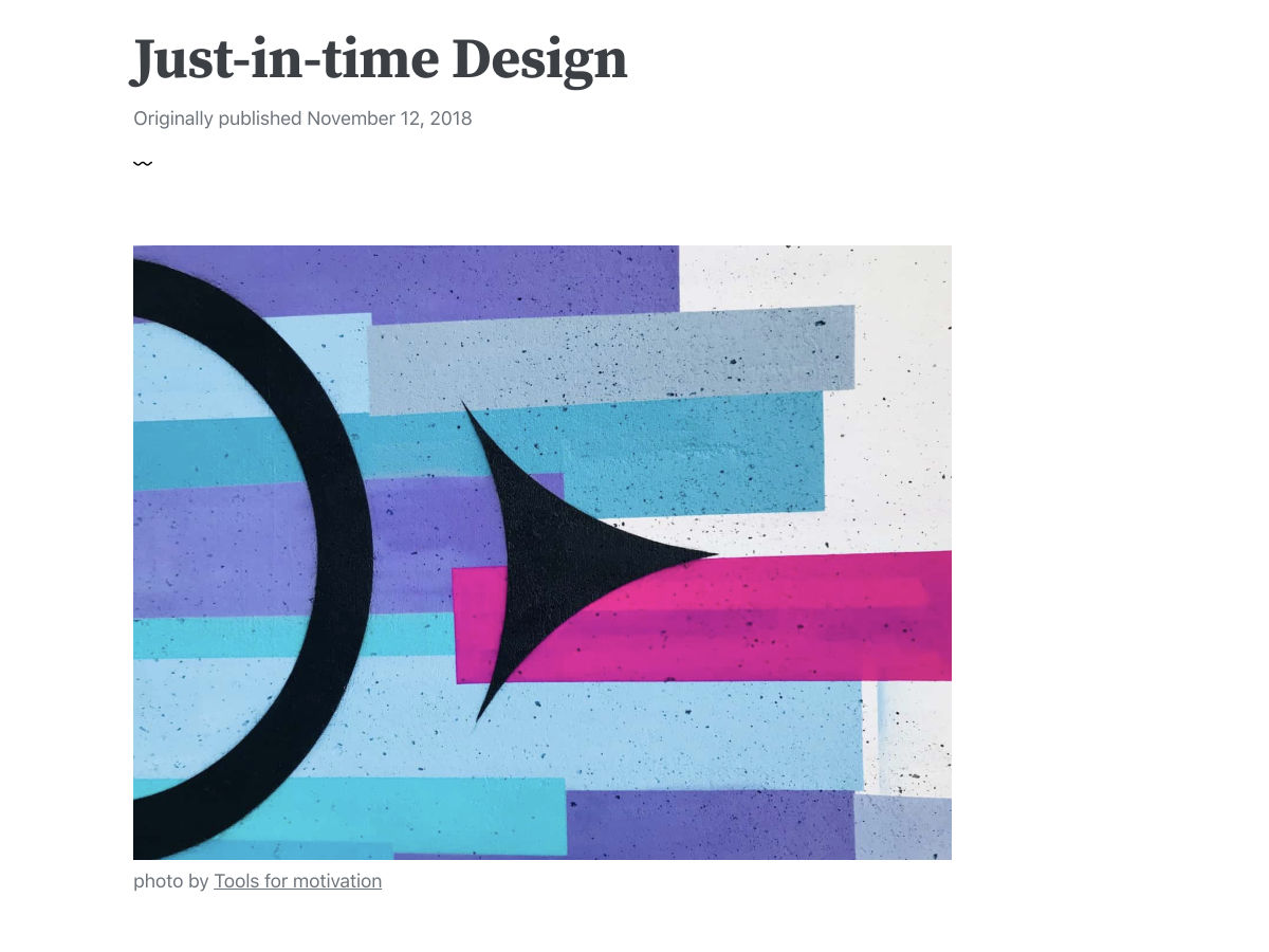Popular design news of the week: November 12, 2018 - November 18, 2018 justintime