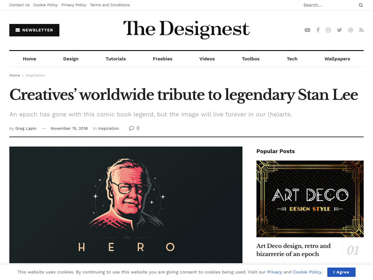 Popular design news of the week: November 12, 2018 - November 18, 2018 stanlee