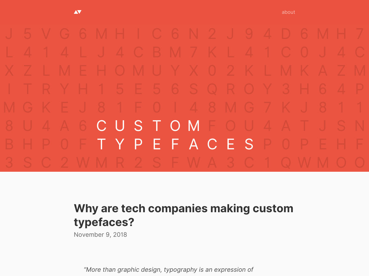 Popular design news of the week: November 12, 2018 - November 18, 2018 typefaces 1