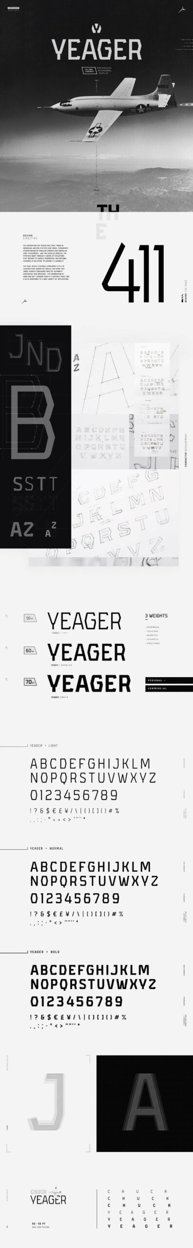 Free Download: Yeager Font yea-