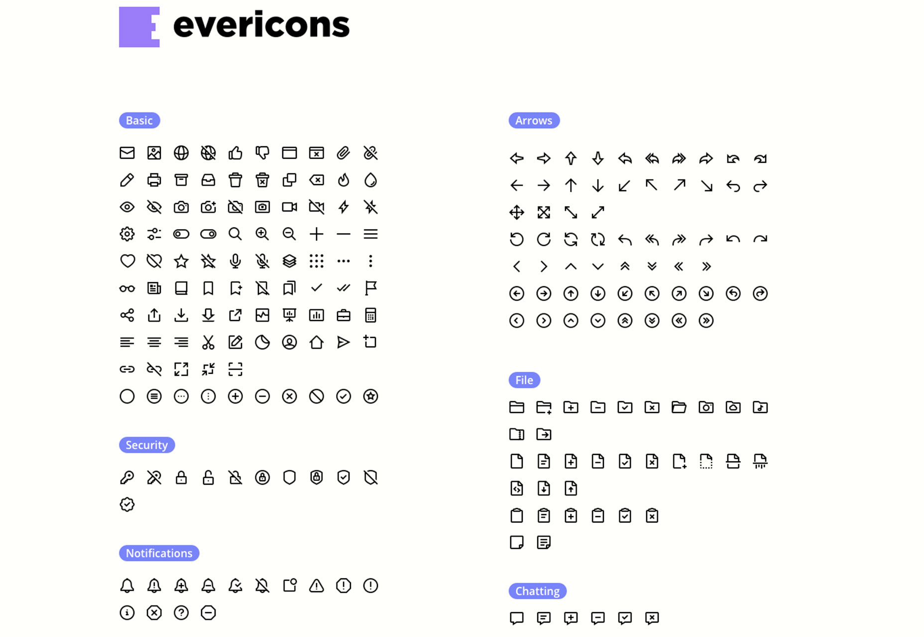 What’s New for Designers, November 2018 evericons