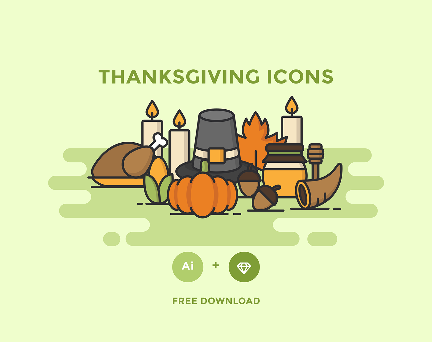 Free Download: Thanksgiving Icons t1