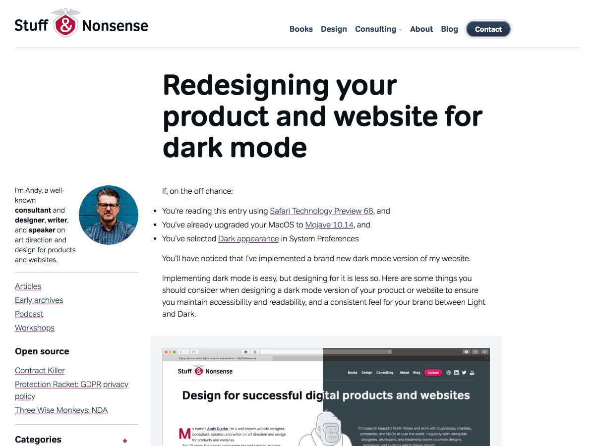 Popular design news of the week: November 5, 2018 - November 11, 2018 darkmode 11