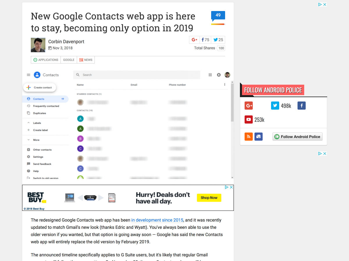 Popular design news of the week: November 5, 2018 - November 11, 2018 contacts