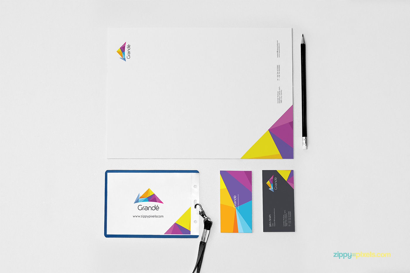 Free Download: 8 Photorealistic Stationery Branding PSD Mockups z7