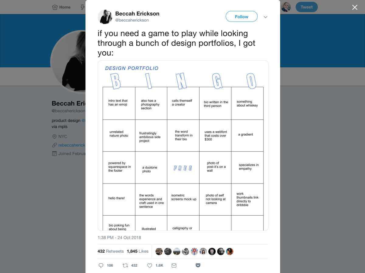 Popular design news of the week: October 29, 2018 - November 4, 2018 bingo