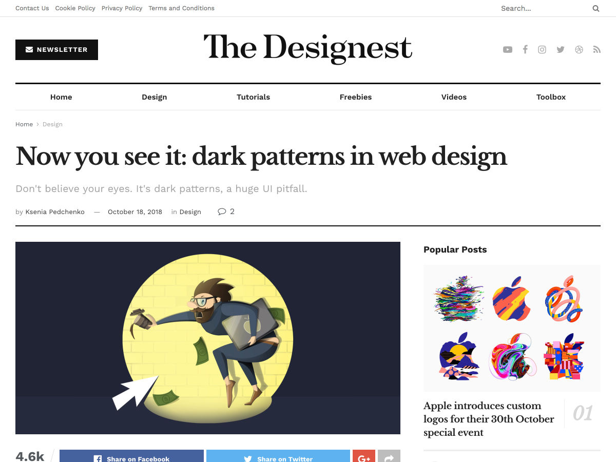Popular design news of the week: October 22, 2018 - October 28, 2018 darkpatterns 2