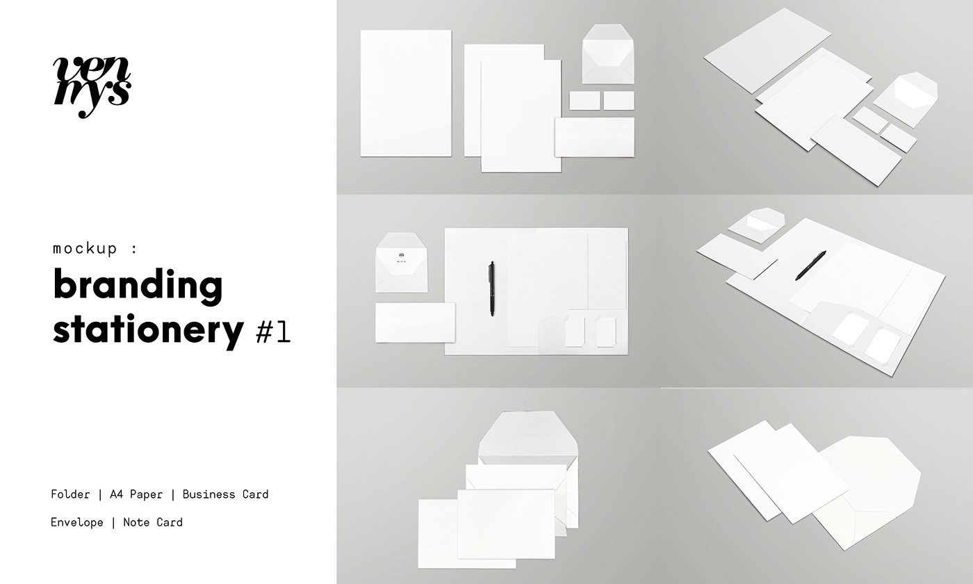 Free Download: Branding Stationery Mockup 6