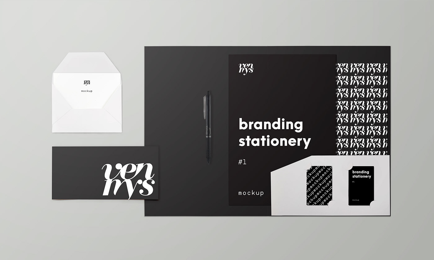Free Download: Branding Stationery Mockup 3