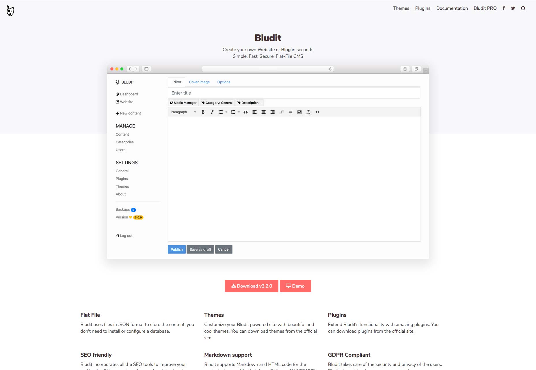 6 Reasons to Love Smaller CMS bludit