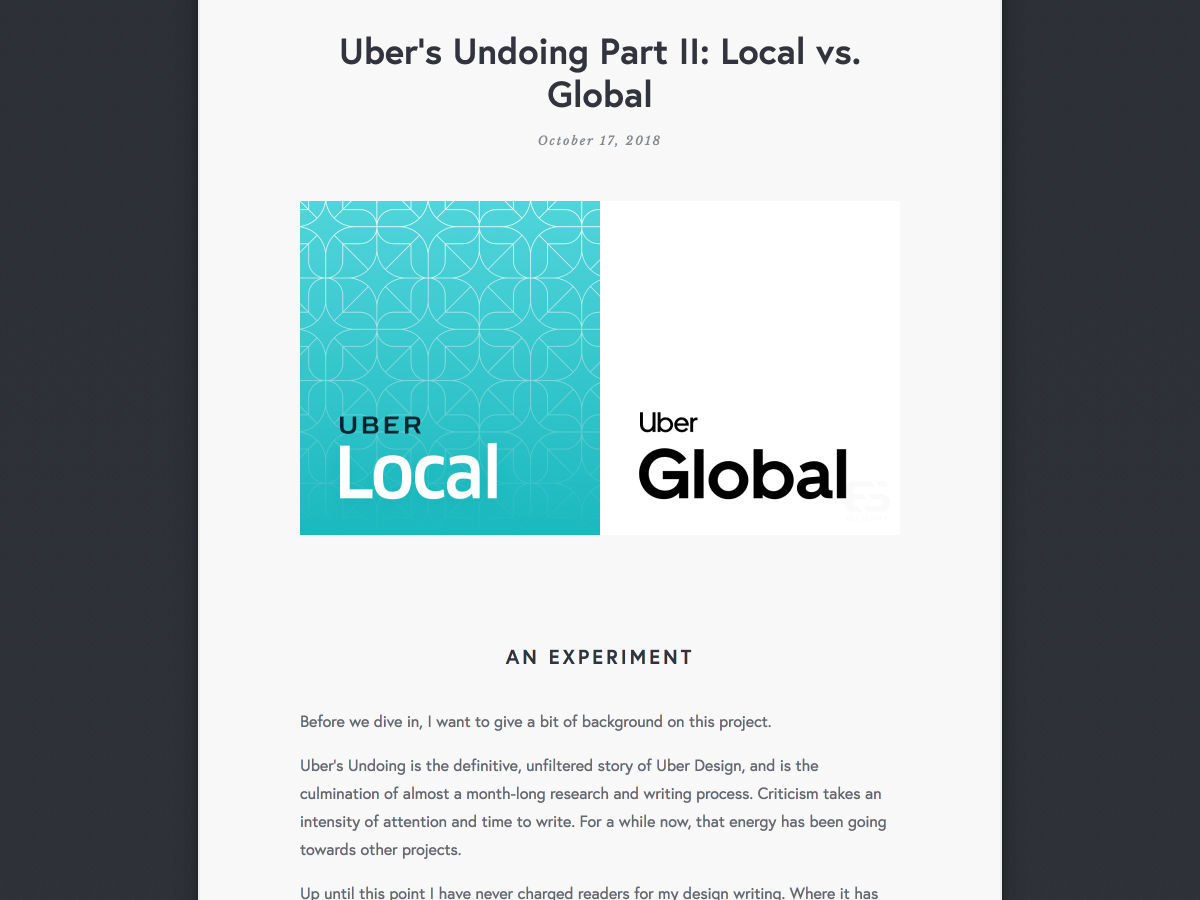 Popular design news of the week: October 15, 2018 - October 21, 2018 uber 5