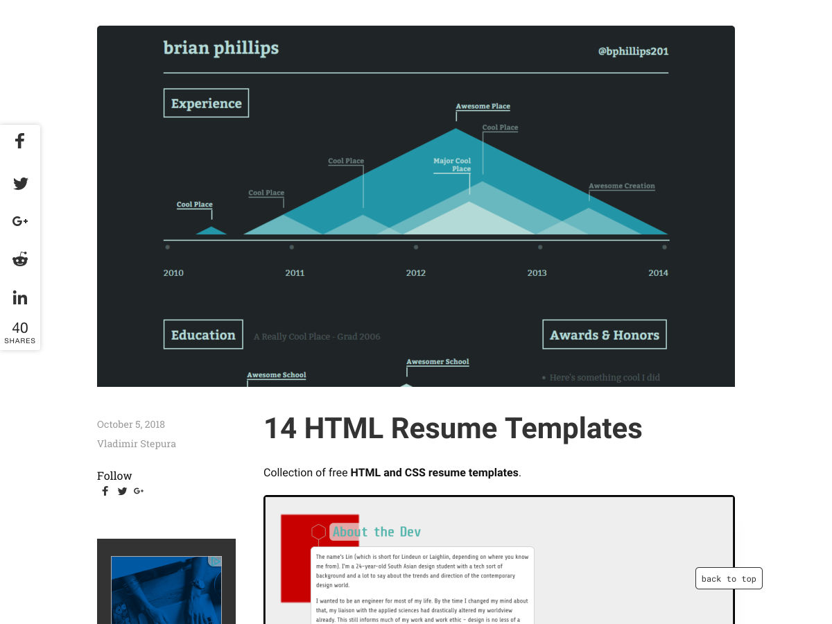 Popular design news of the week: October 8, 2018 - October 14, 2018 resume 3