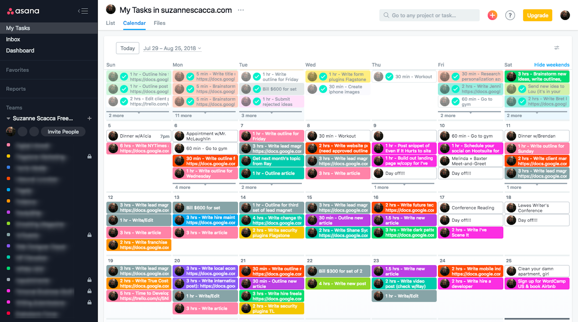 Project Management Templates: The Key to Improving Your Workflow Asana Calendar
