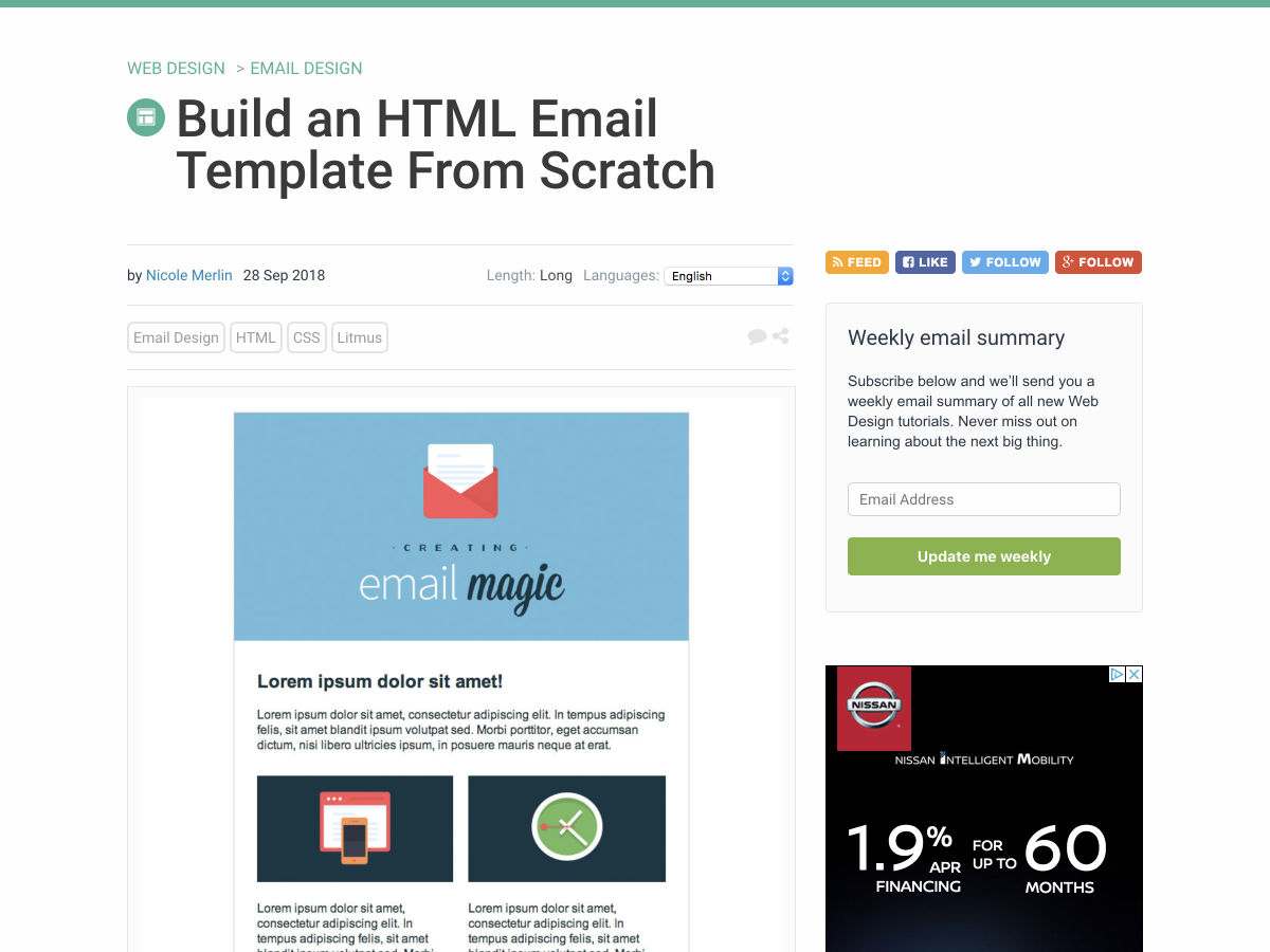 Popular design news of the week: October 1, 2018 - October 7, 2018 emailtemplate 1