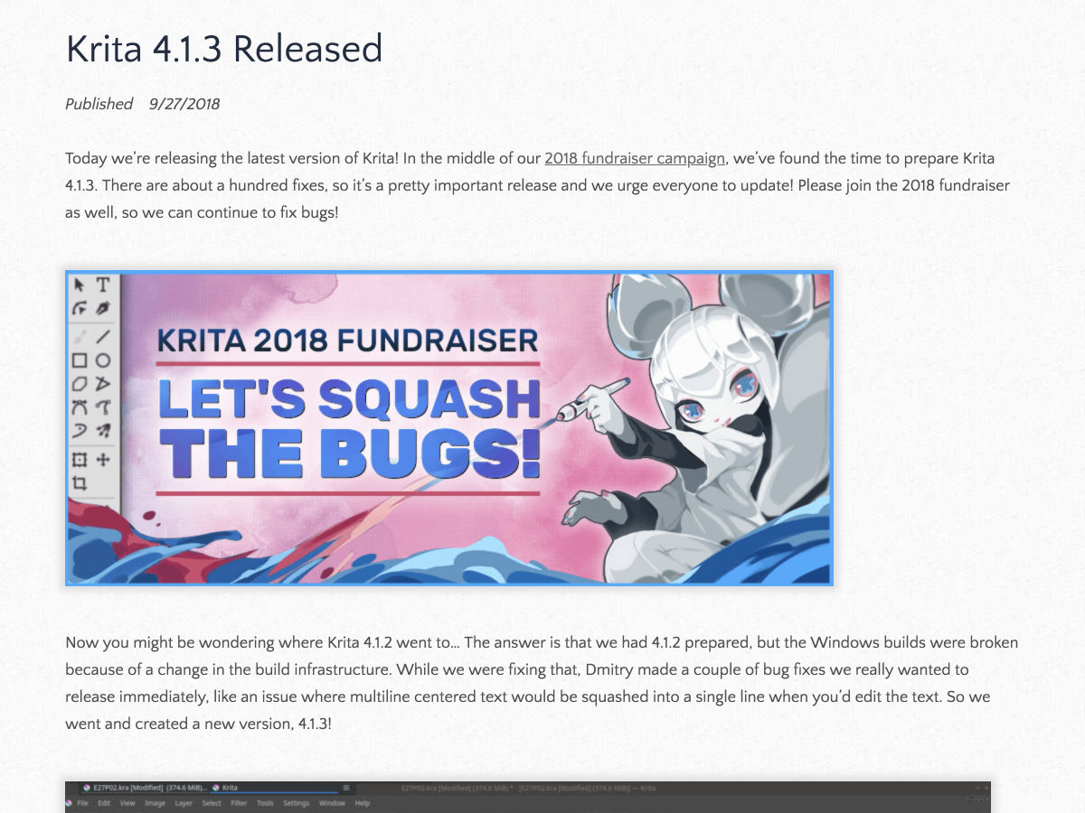 Popular design news of the week: October 1, 2018 - October 7, 2018 krita 1