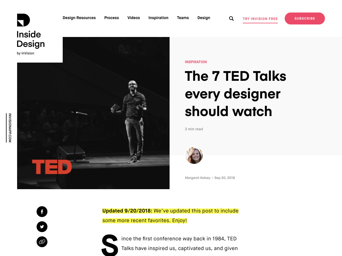 Popular design news of the week: October 1, 2018 - October 7, 2018 tedtalks