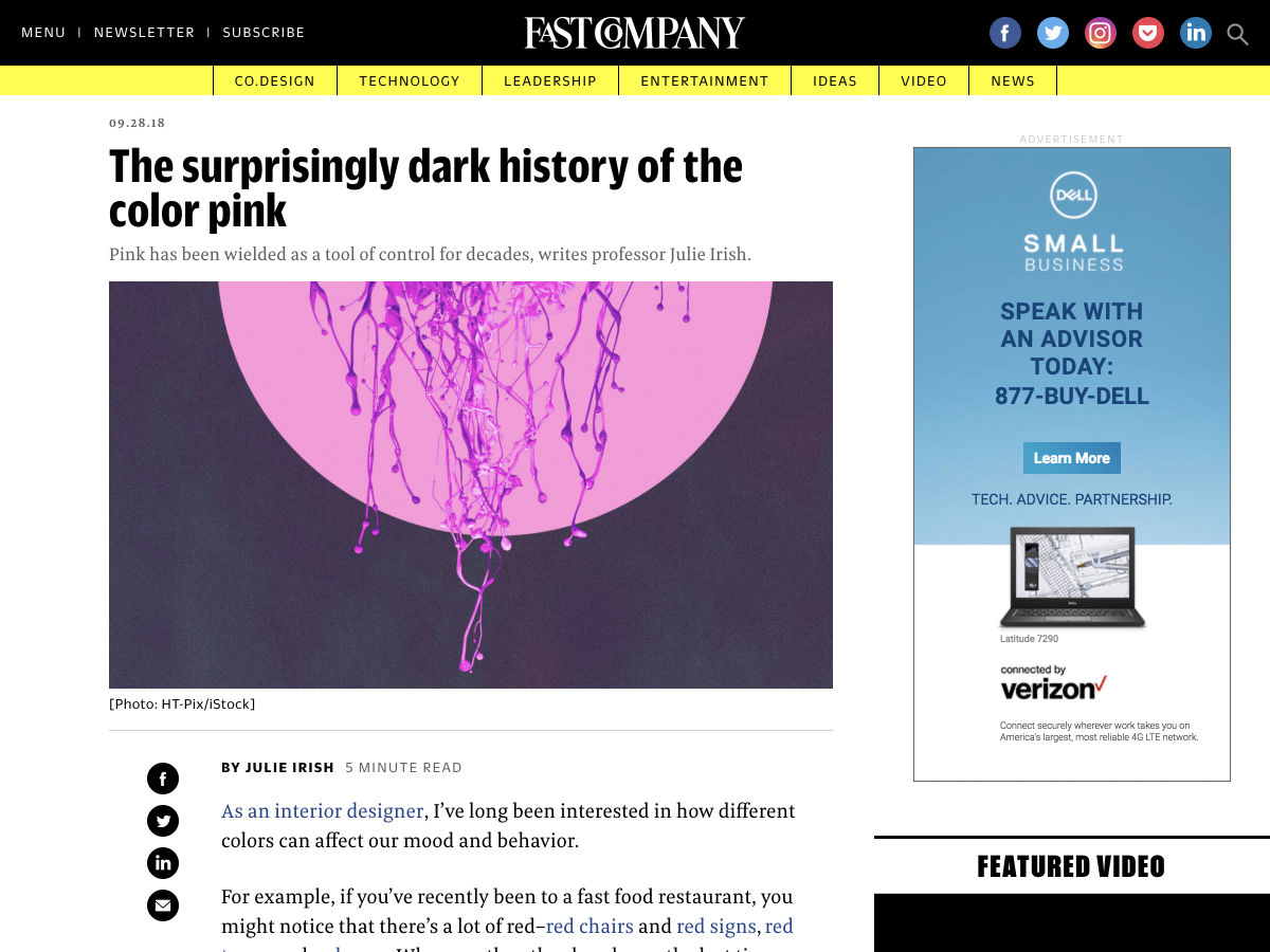 Popular design news of the week: October 1, 2018 - October 7, 2018 pink