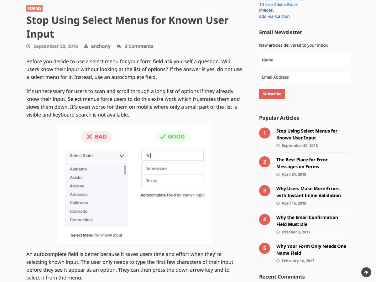 Popular design news of the week: September 24, 2018 - September 30, 2018 selectmenus