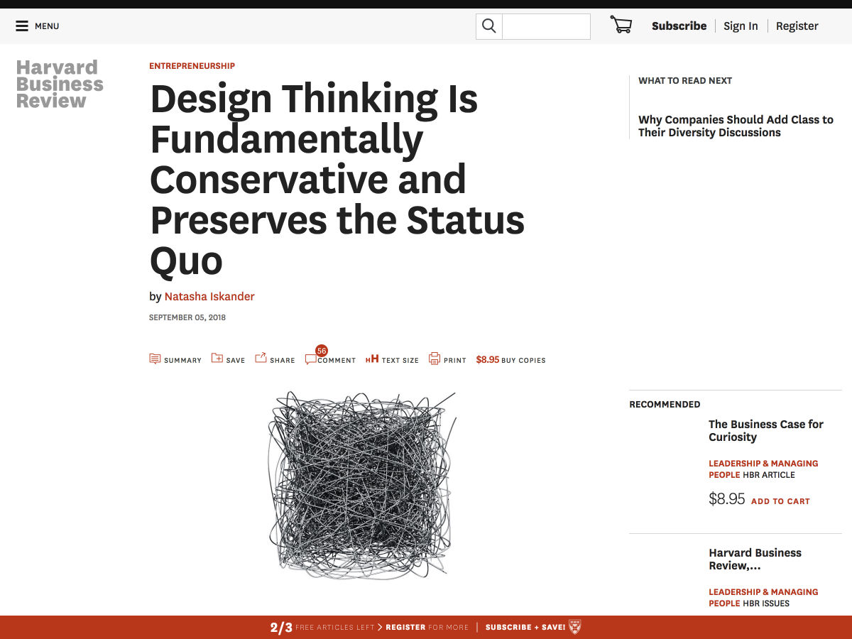 Popular design news of the week: September 24, 2018 - September 30, 2018 designthinking 3