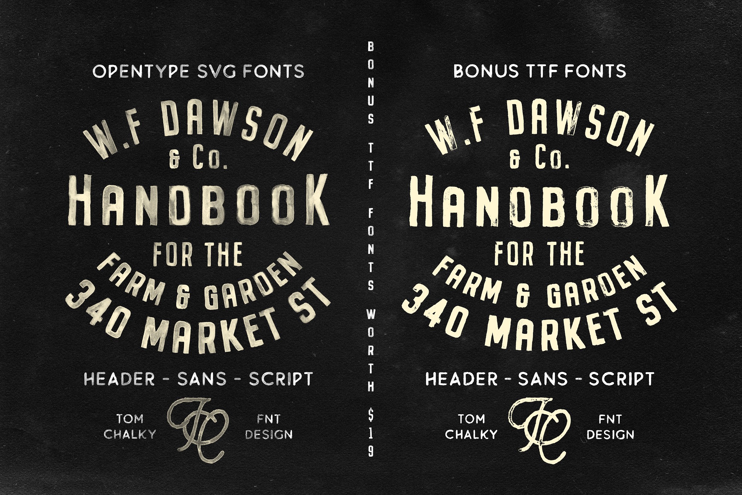 Free Download: Buckwheat SVG Font seventh-
