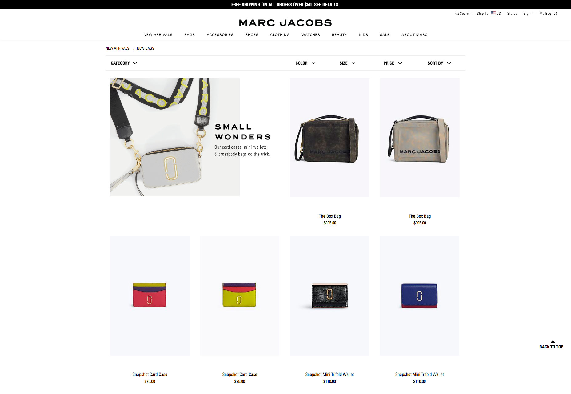 20 Freshest Web Designs, September 2018 04-marcjacobs