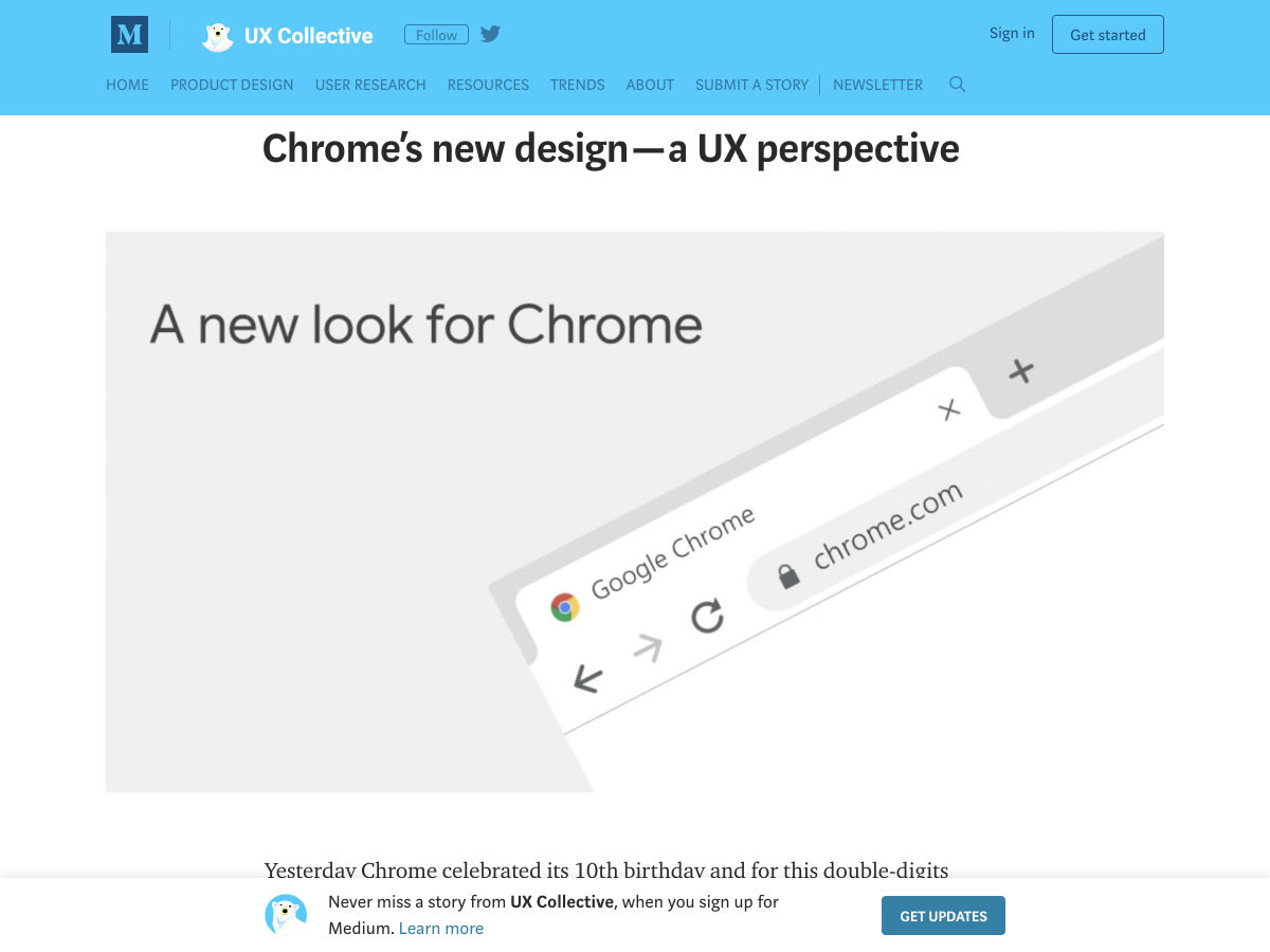 Popular design news of the week: September 10, 2018 - September 16, 2018 chrome 2